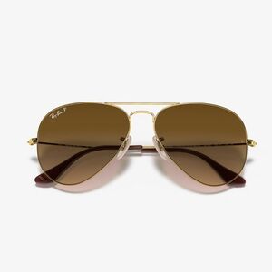 Ray-Ban women’s aviator gradient sunglasses